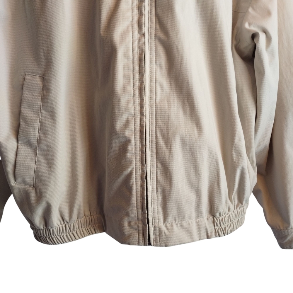 Page & Tuttle Men's Beige Full Zip Long Sleeve Cotton Blend Jacket Size L - Picture 4 of 11
